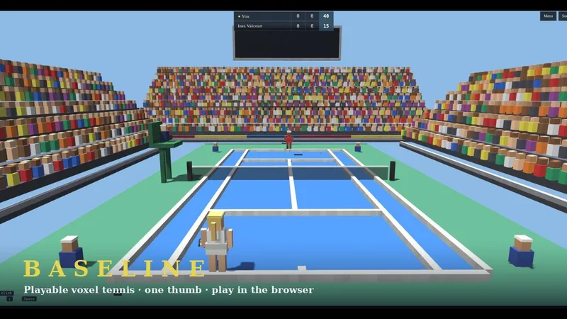 Baseline — voxel women's tennis