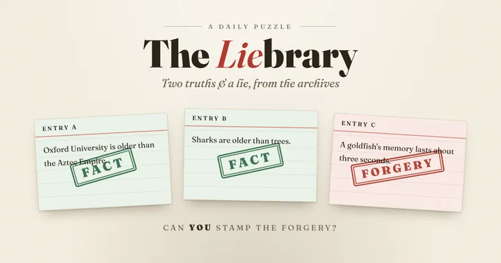 Liebrary daily puzzle