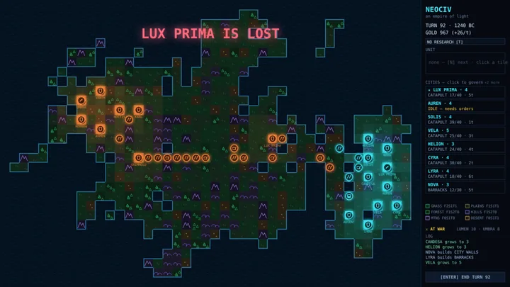 NEOCIV gameplay