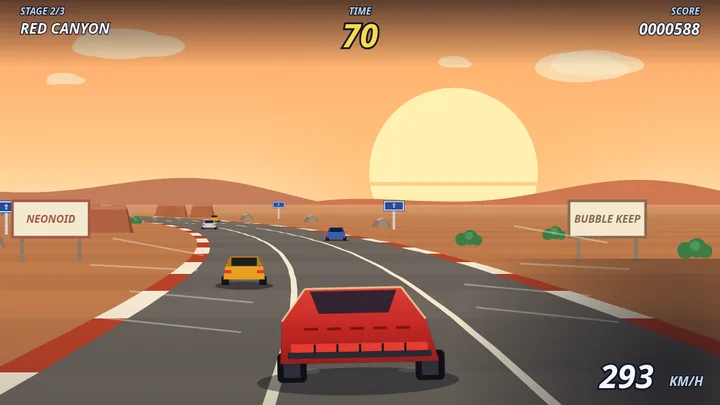 SUNSTRIP — Red Canyon at speed